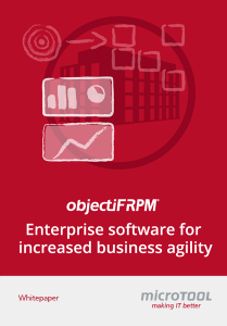 Download Whitepaper: objectiF RPM - Enterprise software for increased business agility