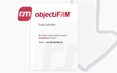 objectiF RM – Erste Schritte