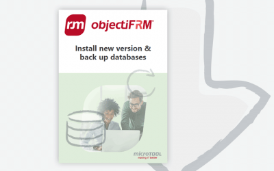 objectiF RM – Database upgrade