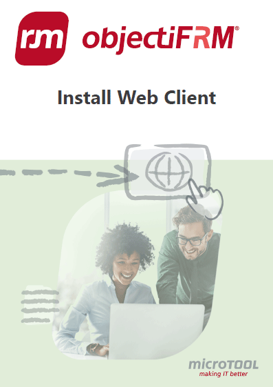 objectiF RM - Install Webclient
