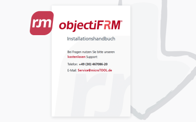 objectiF RM – Installationshandbuch