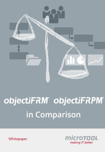 Download Whitepaper: objectiF RM and objectiF RPM in Comparison