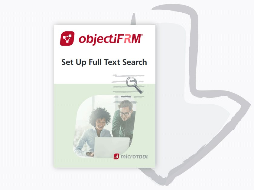 objectiF RM - Setup Full Text Search