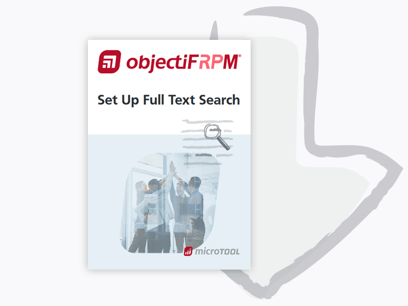 objectiF RPM - Setup Full Text Search