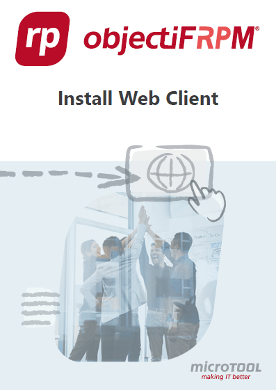 objectiF RPM - Install Webclient