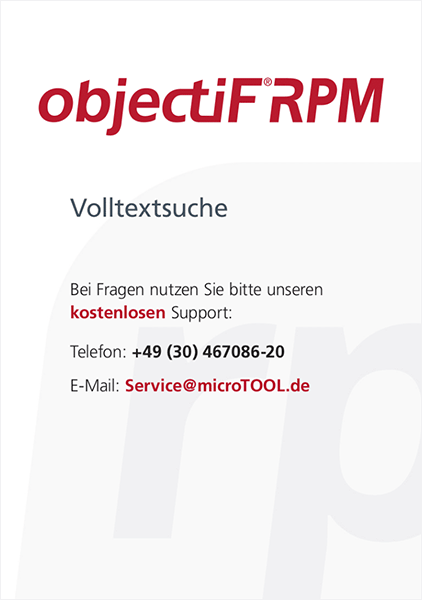 Handbuch objectiF RPM Volltextsuche