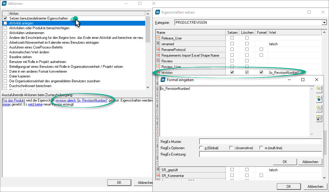 in-STEP BLUE inTeam - PDFs generieren - Aktionen