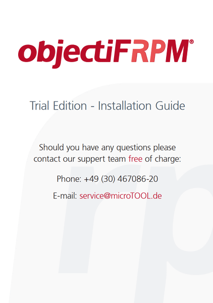 Installation guide objectiF RPM Trial