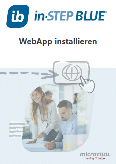 in-STEP BLUE WebApp installieren