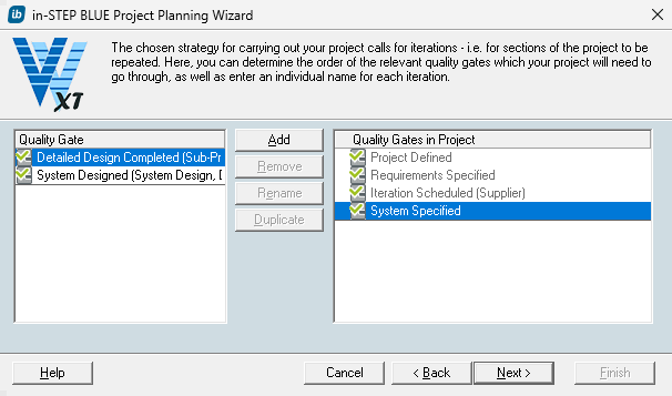 Project Planning Assistent in in-STEP BLUE V-Model Edition Project Planning Assistent in in-STEP BLUE V-Model Edition