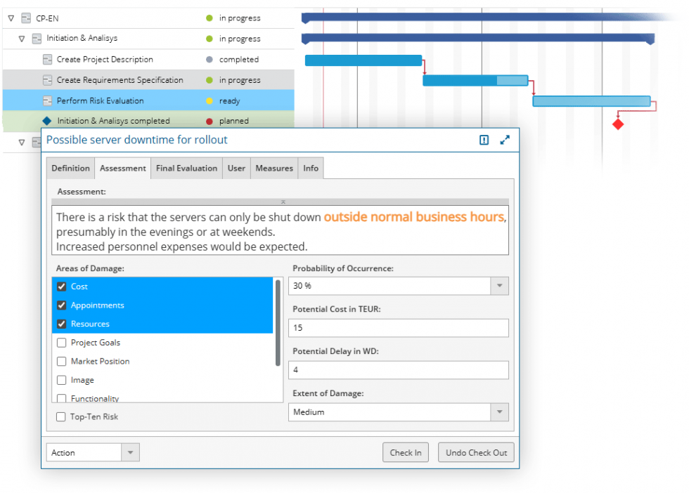 Risk Management with in-STEP BLUE - microTOOL