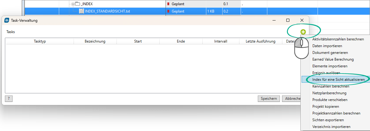 in-STEP BLUE Beispiel Produktabhängigkeitshierarchie als Standardsicht - Task hinzufügen - Blog Axel Velarde
