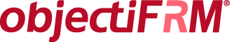 Red objectiF RM Logo Type