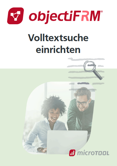 Volltextsuche einrichten objectiF RM Titelvorschau für den Download