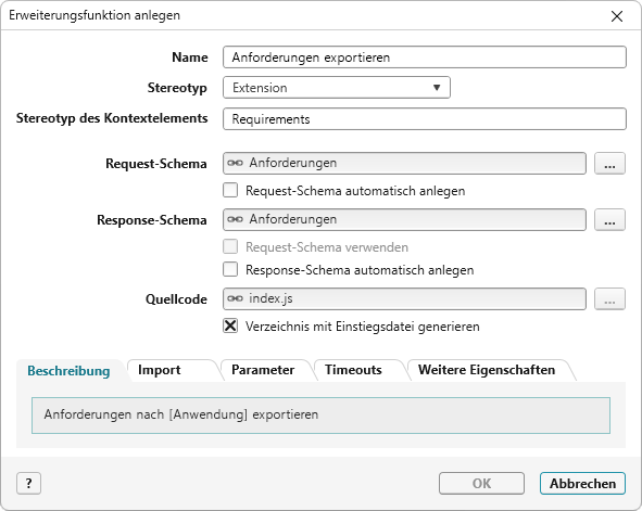 Erweiterungsfunktion in objectiF RPM