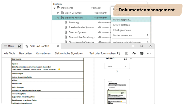 dokumentenmanagement Projektvorlage für objectiF RPM Projekte